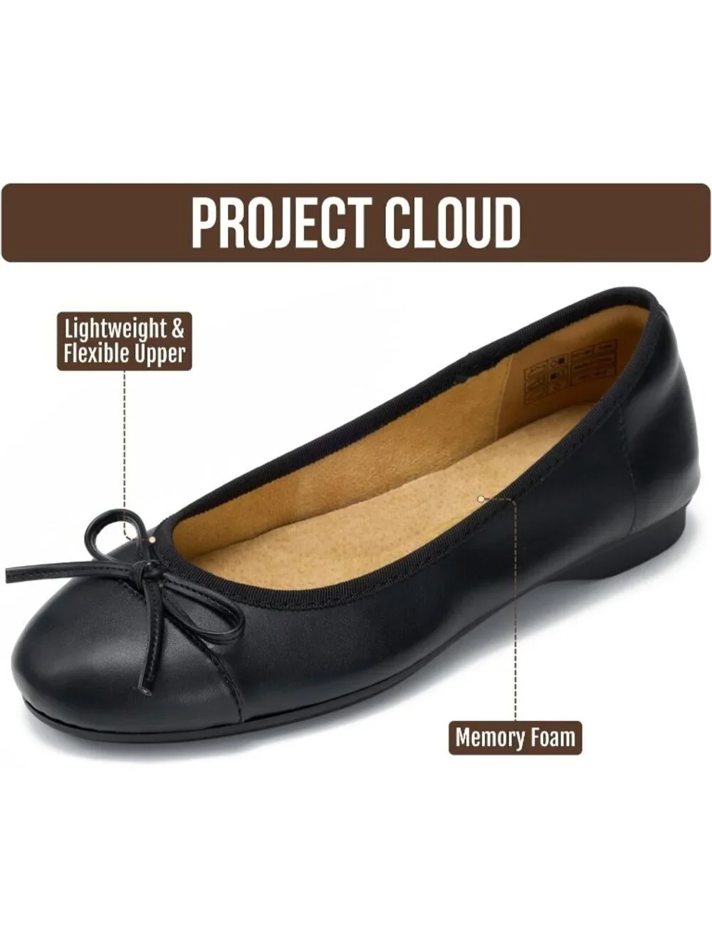 Women's Black Ashley Insole and Lightweight Non-Slip and Comfortable Shoes